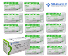 Pkg. Of 12 Sutures Thread with Needle -First Aid Field Emergency Practice and Training – For Practicing Suturing Doctors, Medical Students, Veterinarians and Nurses (Education and Demonstration only)