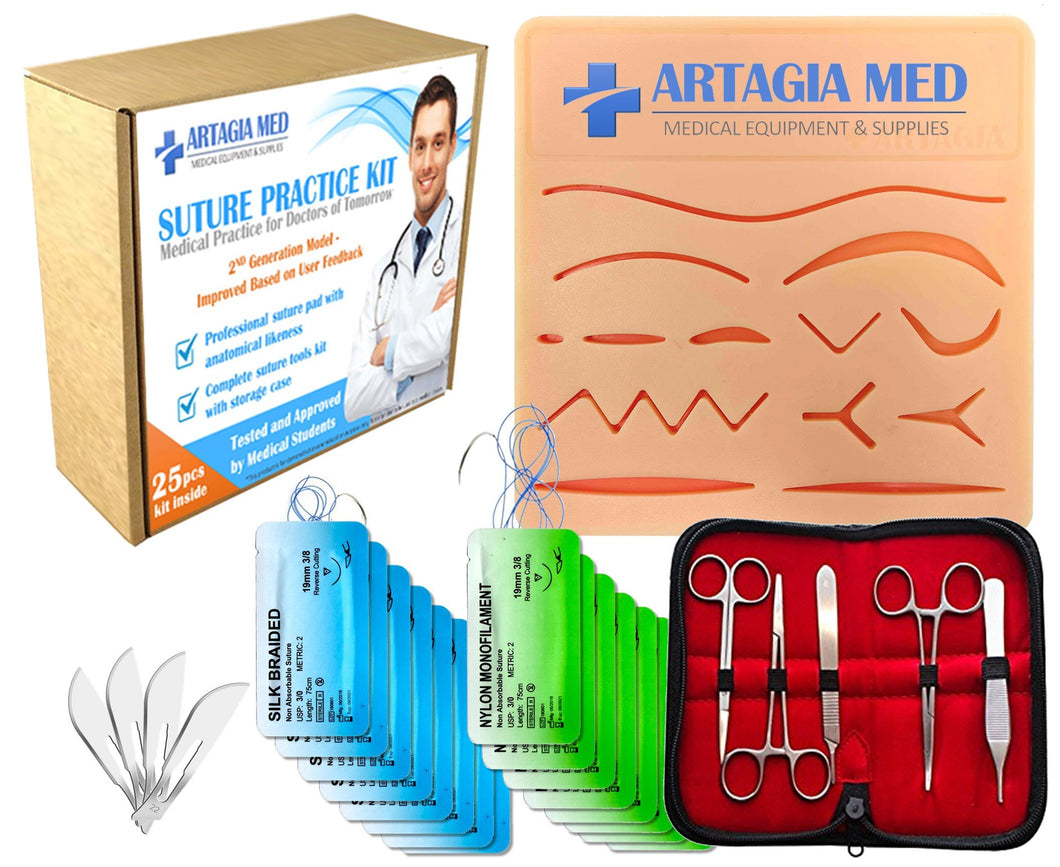 CUSTOM ORDER:  50 Complete Suture Practice Kits - Convenient MD